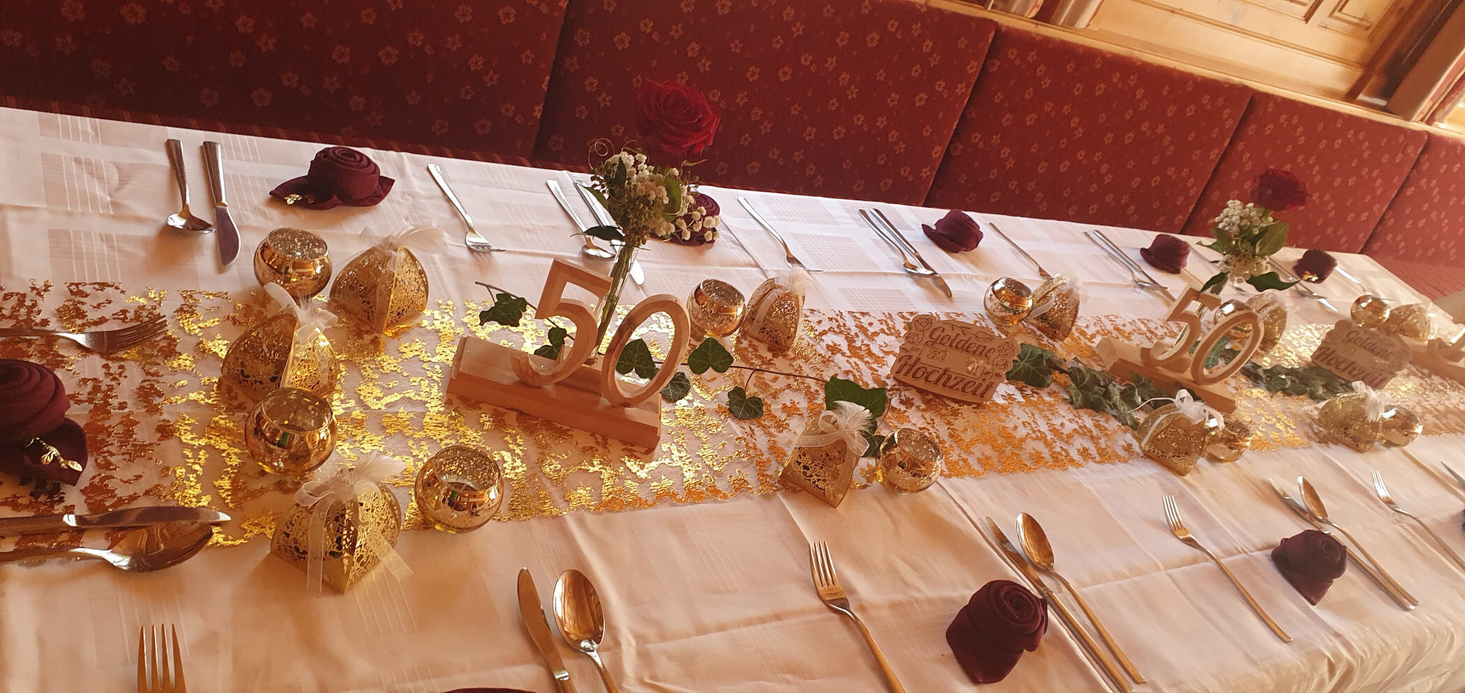 Feier zur Goldenen Hochzeit im Restaurant zum Reisslerhof